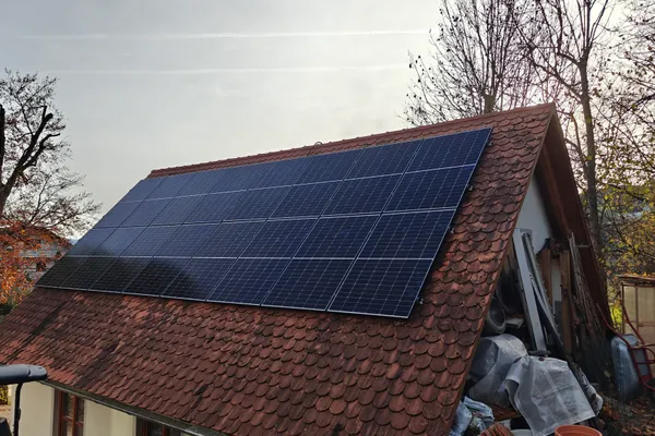 Fertige PV-Anlage